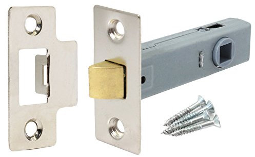 Nickel 3 Mortice Tubular Latch | for Internal Doors