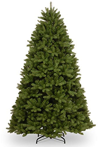 National Tree Company 7.5 ft Unlit Newberry Spruce Artificial Christmas Tree, 2,315 Tips, Includes Stand, Green