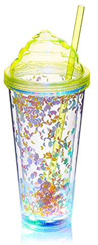 Ultra 1 Tourbillon de Glace Réutilisable Verres à Boire en Plastique Clignotants LED Barre lumineuse eau Gobelets Adultes Enfants Verre bière cocktail lumineux Disco Gobelet une pinte