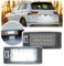 NSLUMO 2pc LED Kennzeichenbeleuchtung für Golf 6 MK7 Jetta Sharan 7N Touareg 7P Panamera Für Seat Alhambra Ibiza ST MKV Canbus Heckleuchten