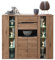 Stella Trading Memphis Highboard in Artisan Eiche Optik, Graphit - Moderner Wohnzimmerschrank mit Schubladen und LED-Beleuchtung - 145 x 127 x 38 cm (B/H/T)