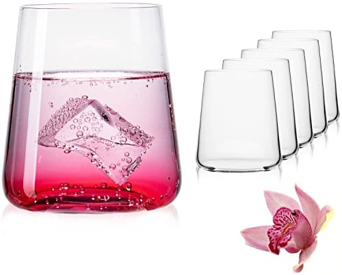 IMPERIAL Trinkgläser aus Glas 370ml (max. 450ml) Set 6 Teilig Wassergläser Saftgläser Whiskeygläser Gingläser