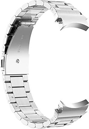 System-S Armband 22 mm aus rostfreiem Stahl mit Kippfaltschließe für Smartwatch in Grau