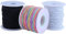 KONMAY 3 Rollen 1,0 mm Gummizugkordel, 136 Meters Gemischte Stretch-Armband-Schnüre für Halsketten, Perlen, Schmuckherstellung und Basteln