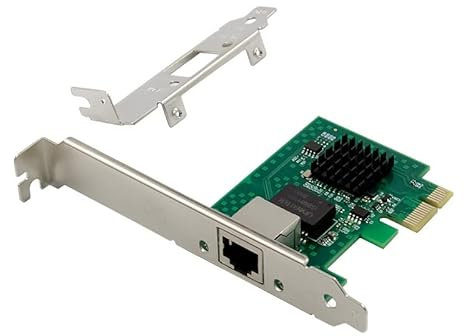 Allowish PCIE X1 2.5G Ethernet NIC RJ45 Intel I225-V Chip Single Port 2500M/1000/100Mbps Gigabit Server Network Card Networking 1 Port