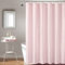 TERLYTEX Silberner Duschvorhang Rosa – Metallic Silber Folie Glitzer Duschvorhänge für Badezimmer, weicher Glam Sparkle Duschvorhang 183 cm Länge 12 Haken enthalten, 183 x 183 cm, Silber Pink
