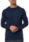 Indicode Herren Gamal Strickpullover aus 80% Baumwolle | Pullover O-Neck Pulli Männer Navy, XL