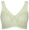 Ulla Popken Damen Entlastungs-BH, ohne Bügel, Strassanhänger, Cup C - G BRA, helles salbei, 115F