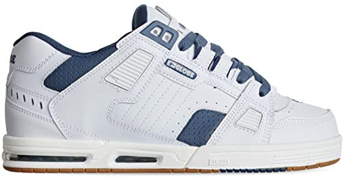 Globe Sabre Skateboard Schuhe - White/Blue/Gum - US 11.5