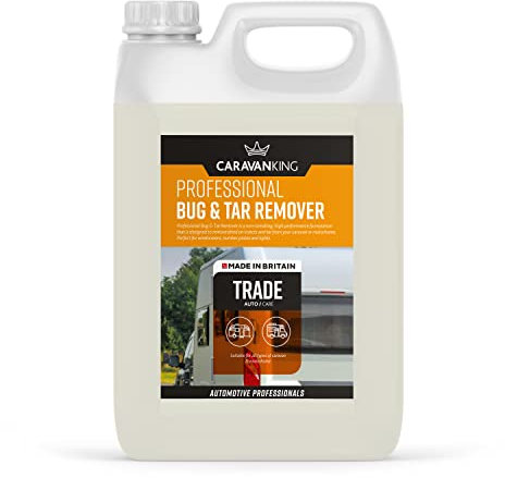 Caravan King – Bug & Tar Remover – Powerful Formula for Motorhomes, Caravans & Cars, Removes Stubborn Insects & Road Residue, 5L