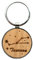Ernestine - Porte clés signe du zodiaque et astrologie en bambou - porte clefs constellation signe astro - accessoires astrologie - idée cadeau homme femme original en métal et bois - porte-clé astro