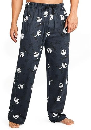 Disney Mens Pyjama Bottoms PJs Loungewear Nightwear Teenagers Comfy Soft Trousers Lounge Pants with Pockets Sleepwear Gifts for Men