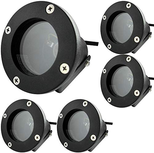 ETT Distribution GmbH Boden Aufbaustrahler Sophie 230V Bodenspot 5 x IP65 Ohne Leuchtmittel Farbe Schwarz inkl. Erdspieß