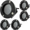 ETT Distribution GmbH Boden Aufbaustrahler Sophie 230V Bodenspot 5 x IP65 Ohne Leuchtmittel Farbe Schwarz inkl. Erdspieß