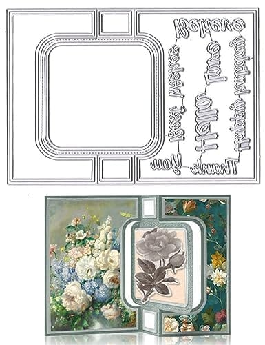 Kireida® 3D-Stanzformen in Kartenform für die Kartenherstellung, rechteckige Form, Prägeschablone, Schmetterlingsstanzen, Schablonenwerkzeug für DIY-Scrapbooking, Bildschirm