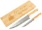 2 coltelli da cuoco con scatola di legno personalizzata - Incisione di testo su scatola di coltelli da cucina - Scatola di coltelli da cucina personalizzata
