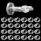 24er Set Türklinkenpuffer,Transparente Türstopper Klinke Hochelastische Türgriff Schutz Schutz zum Schutz Von Wänden und Möbeln 17mm