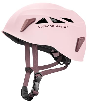 OutdoorMaster Climbing Helmet Rock Rescue Helmet Adjustable Lightweight Mountaineering Hiking Caving Helmet Adults Work Safety Helmet