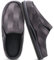 ONCAI Hausschuhe Herren mit Orthopädische Arch Support,Baumwolle Sherpa Futter Memory Foam Plantar Fasciitis Haus Hausschuhe Warme Clogs Indoor Outdoor Rutschfest Gummisohle Streifen Grau Größe 48