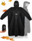 Outdoro Regenponcho mit Ärmeln - Mit Navigations-Fenster in der Brusttasche, Reißverschluss und Sichtfenster - Poncho für Damen & Herren, Erwachsene
