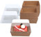 JEUIHAU 100 PCS Square Cake Boxes with Clear Lids, 12CM Charcuterie Boxes, Dessert Boxes Food Containers Boxes for Bakery, Sandwich, Cookies