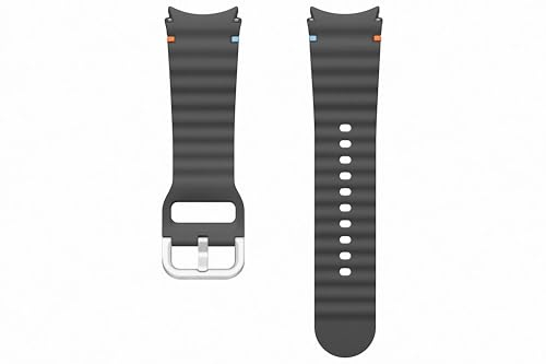 Samsung Sport Band (S/M) ET-SNL30 für die Galaxy Watch7 | Uhrenarmband, Sport Armband, Original Zubehör, elastisch, langlebig, guter Sitz, Dark Gray