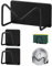 LOBVABA 3 Pièces Porte Eponge Evier Cuisine, Porte Eponge Evier Auto Adhesif, 304 INOX, Support Eponge INOX, Support Eponge Evier Cuisine pour Le Rangement de Cuisine et Salle de Bain