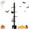 PAWZ Road Gothic-Katzenbaum, vom Boden bis zur Decke, höhenverstellbar (264–304 cm), 5 Ebenen, schwarze Katzenhütte mit gemütlicher Hängematte, vollständige Kratzstämme für Indoor-Katzen,