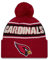 New Era Arizona Cardinals NFL 2024 Sideline Sport Knit Rot Bommelmütze - One-Size
