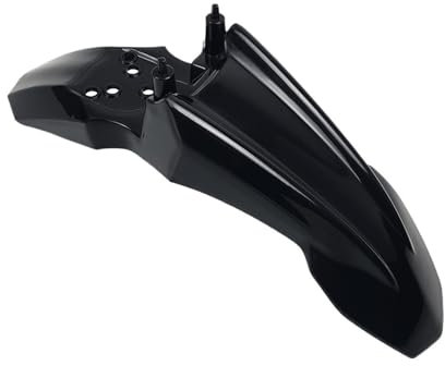 FHYEVIIE Motorcycle Spare Parts CRF 50 Front Fender Wheel Mudguard Number Plate For CRF50 Dirt Bike(Black)