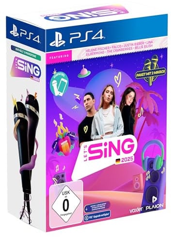 Let's Sing 2025 German Version (+ 2 Mics) (Playstation 4)