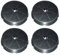 SOS Accessoire Lot de quatre filtres charbon rond type 180 CR300 190X40 mm Hotte CR300, 484000008647 ARISTON HOTPOINT