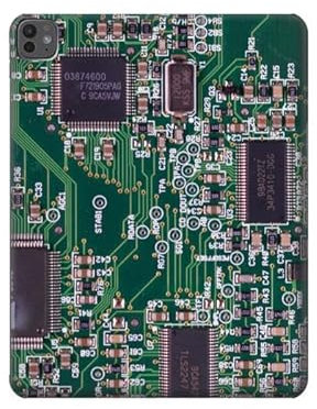 Electronics Circuit Board Graphic Tablet Case Cover For iPad Pro 13 (2024,2025)