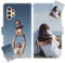 JGOYGYI Personalisierte Leder Handyhülle kompatibel mit Samsung Galaxy A13 4G,Individuelle Eigenem Foto Bild Text Bildern Foldable Flip Klapphüllen Case hülle+Handykette
