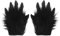 YJZQ Realistische Latex Gorilla Handschuhe Pelzige Tierhandschuhe Halloween Gruselige Handschuhe Langer Nagel Affenhandschuhe Gorilla Klauenhandschuhe für Halloween, Karneval, Cosplay