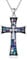 DAYLINLOVE Cross Necklace S925 Sterling Silver Mosaic Abalone Shell Necklace Religious Cross Pendant Christian Jewelry Gifts For Women Men