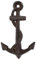vonlu Wanddekoration Anker, Gusseisen, braun, Maritim, Badezimmer, Wohnzimmer, Gastro, Geschenkidee, Geburtstag, Bootsanker, Boot, Schiff, Deko, Hochzeit, Tischdeko, Strandrestaurant, zum Aufhängen