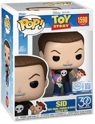 Funko Pop! Disney: Toy Story 30th - Sidney Sid Phillips - Sid - die Toys Sind Los! - Vinyl-Sammelfigur - Geschenkidee - Offizielle Handelswaren - Spielzeug Für Kinder und Erwachsene - Movies Fans