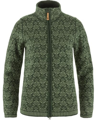 Fjällräven Damen Snow Cardigan Jacke, Deep Forest, XXS
