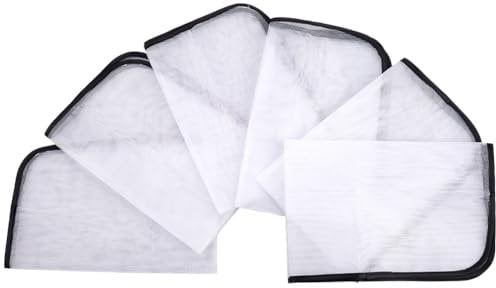 CRASPIRE 6Pcs Black Ironing Cloth Ironings Scorch Mesh Clothes Heat Resistant Pad High Temp Protective Pressing Pads Iron Insulation Net Fabric for Protect Fabrics Sewing Protector Tool Home Reusable