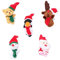 JOINPAYA 5 Stück Weihnachts-Cartoon-Finger Puppen Xmas Decoration fingerpuppen-Set Weihnachtsfingerpuppen Cartoon-Fingerpuppen Fingerpuppe für weihnachtliches Fingerspielzeug Plüsch