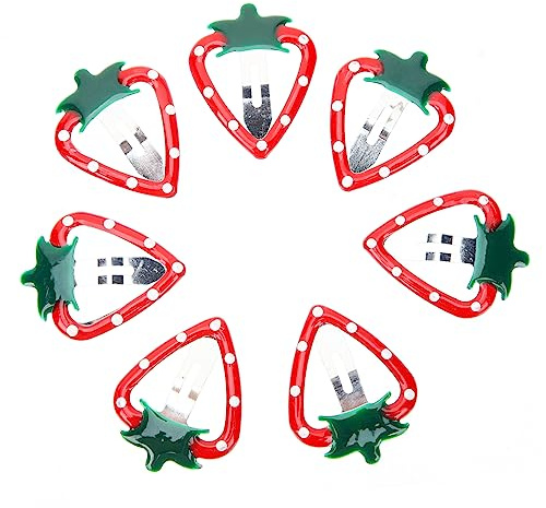 15 Erdbeer Haarspangen für Mädchen Kleine Weihnachten Feier