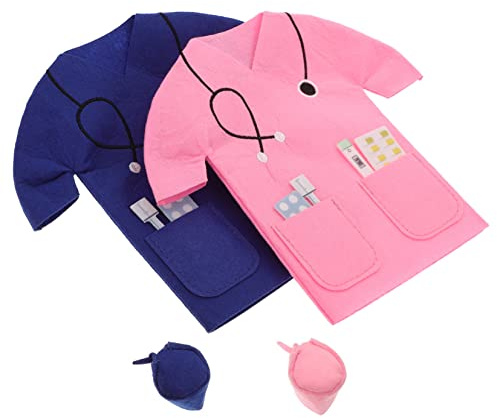 ERINGOGO 2 Sets Decorative Wine Bottle Bags Pouches for Gift Wrapping Felt Fabric Wine Tote Covers in Blue and Pink for Wedding Anniversary Housewarming and Holiday Celebrations