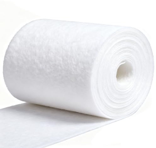HTRDHT 5mm 1 x 20 m Weiß Luftfilter Baumwolle Rolle | Hochdichte Filtermatte für Klimaanlage Luftreiniger Aquarien Lüftung, Zuschneidbar Luftfilterrolle