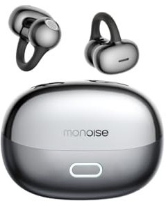 Generico Monoise P-Q15 Cuffie circumaurali, tecnologia audio direzionale, auricolari a clip, Bluetooth 5.4, wireless con microfono, ricarica rapida, autonomia di 23 ore, IPX5