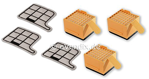 Igiene Della Micro Filtro HEPA + FILTRO DI PROTEZIONE DEL MOTORE/FILTRO A CARBONE/Filtro di protezione motore Set di carbone adatto per Vorwerk Folletto VK 135/136