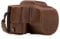 MegaGear Panasonic Lumix DC-FZ80, FZ82 Ever Ready Leder Kamera-Case mit Trageriemen und Batteriezugang Dunkelbraun MG1224