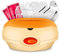 YAOBLUESEA Paraffinbad Set für Hände und Füße Paraffin Wachsbad Schnellheiz-Wachserwärmer 200W 3000mL mit 4x200g Wachs und Zubehör Orange