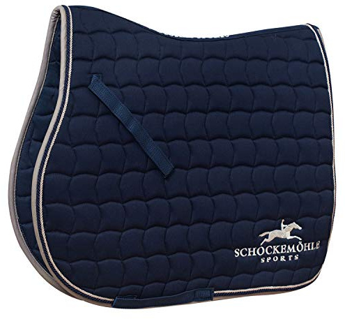 Schockemöhle Sports Schabracke Dynamite S, Größe Warmblut Springen, mit Logo (Springen, navy/stone)