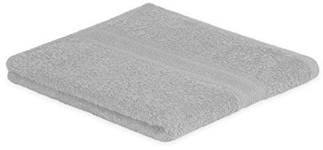 EXKLUSIV HEIMTEXTIL Frottier Handtuch 50 x 100 cm Silber 500g/m²